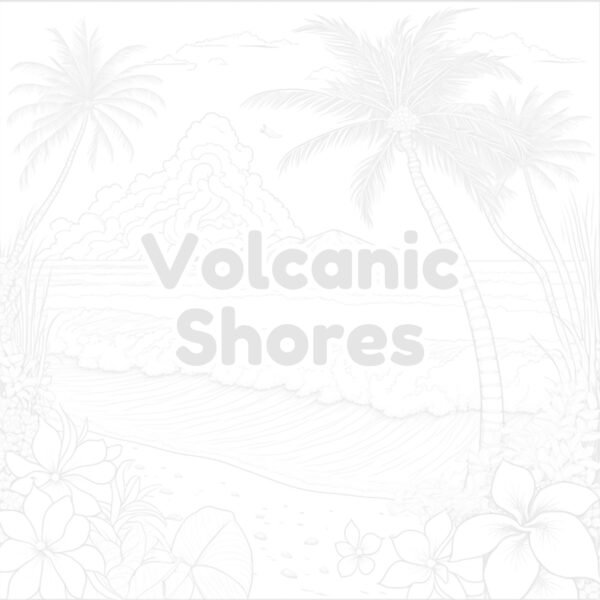 30 Coloring Pages, Beach Beauties Coloring Book For Relaxation and Stress Relief (4)-copy-0