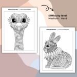 Animal Mandala Coloring Book (5)