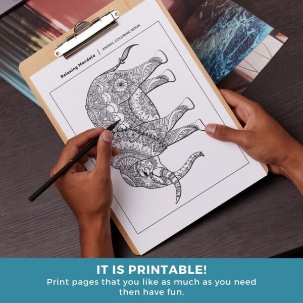 Animal Mandala Coloring Book (6)