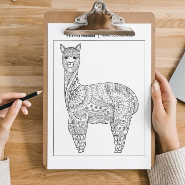 Animal Mandala Coloring Book (7)