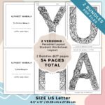 Alphabet Mandala Coloring Book