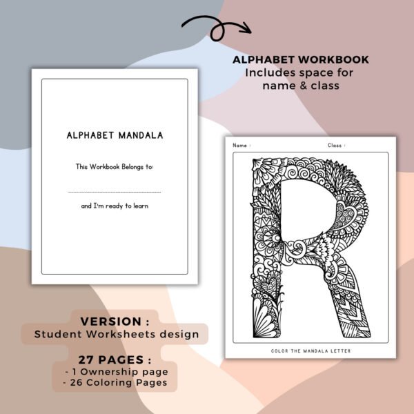 Alphabet Mandala Coloring Book (4)
