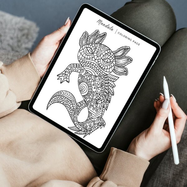 Animal Mandala Coloring Book (11)