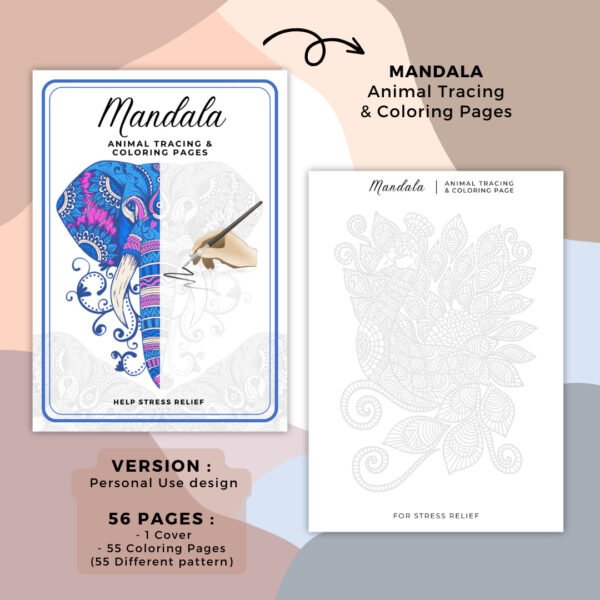 Animal Mandala Coloring Book (5)