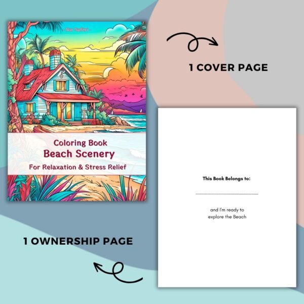 Beach Scenery Coloring Pages (2)