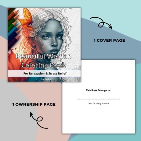 Beautiful Woman Coloring Book (2)