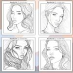 Beautiful Woman Coloring Book (3)