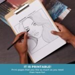 Beautiful Woman Coloring Book (5)