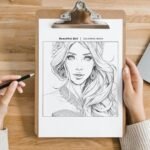 Beautiful Woman Coloring Book (6)