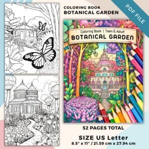 Botanical Garden Coloring Pages