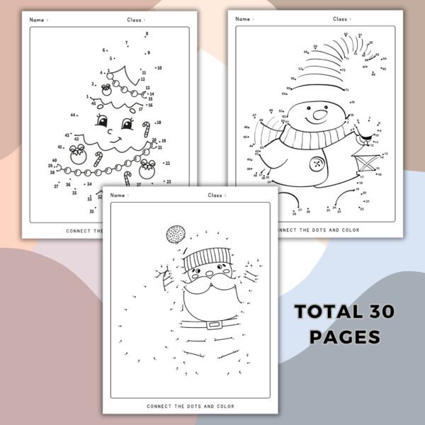 Christmas Magic Dot By Dot Coloring Book (5)