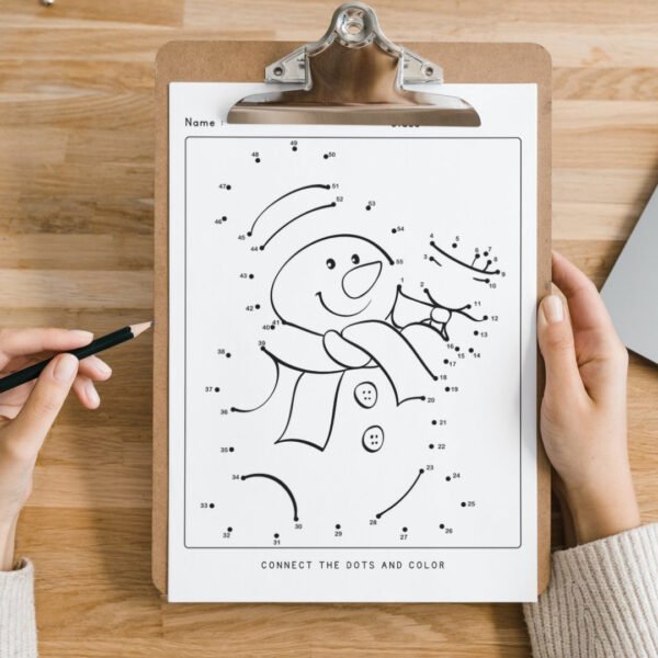 Christmas Magic Dot By Dot Coloring Book (7)