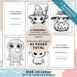 Cute Spooky Coloring Book