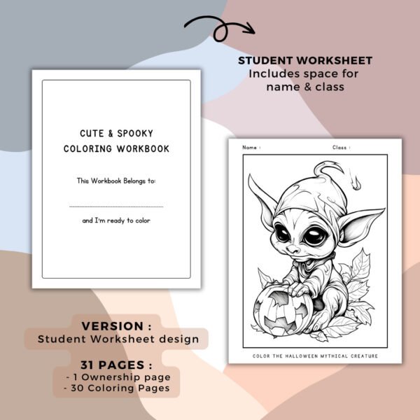 Cute Spooky Coloring Book (4)