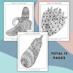 Fruity Veggie Mandala Coloring Book (3)