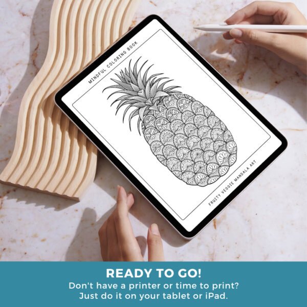 Fruity Veggie Mandala Coloring Book (8)