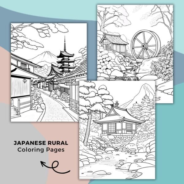 Japanese Rural Vol 1 Coloring Pages (3)