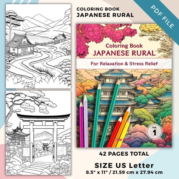 Japanese Rural Vol 1 Coloring Pages