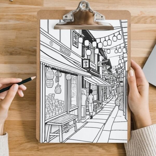 Japanese Rural Vol 1 Coloring Pages (7)