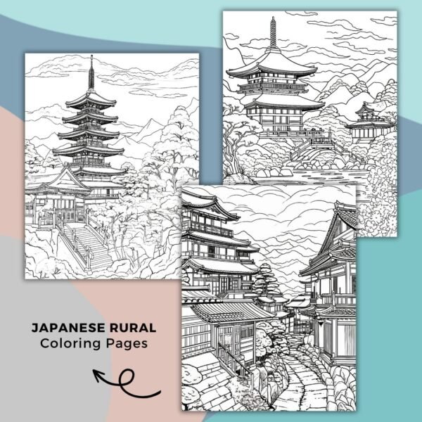 Japanese Rural Vol 2 Coloring Pages (3)