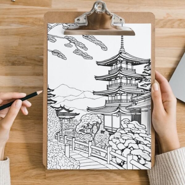 Japanese Rural Vol 2 Coloring Pages (7)