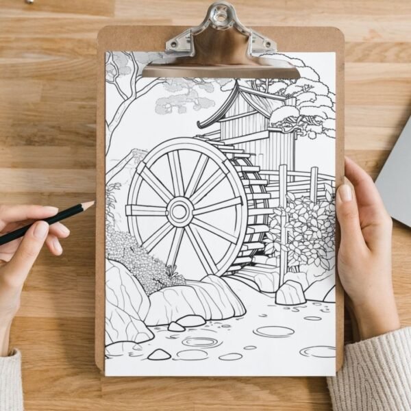 Japanese Rural Vol 3 Coloring Pages (7)