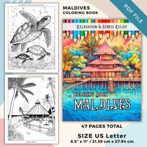 Maldives Coloring Pages