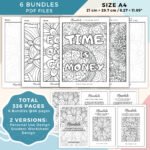 Mandala Intermediate Coloring Book Cover