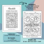 Mandala Intermediate Coloring Book Cover (4)