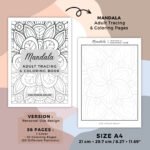 Mandala Intermediate Coloring Book Cover (6)