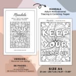 Mandala Intermediate Coloring Book Cover (7)