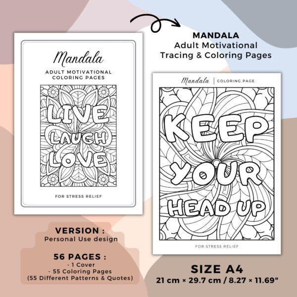 Mandala Intermediate Coloring Book Cover (7)