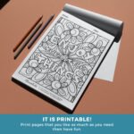 Mandala Intermediate Coloring Book Cover (9)