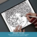 Mandala Woman Character Coloring Book Cover (9)
