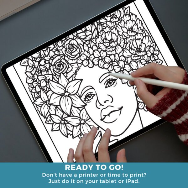 Mandala Woman Character Coloring Book Cover (9)