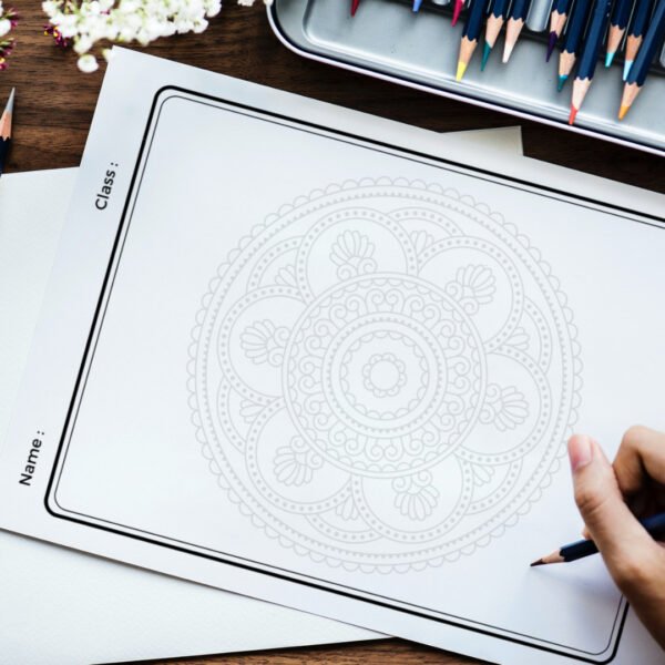 Mandala easy coloring pages cover (8)