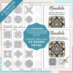 Mandala terracing Coloring Book Cover