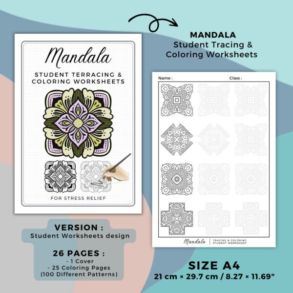 Mandala terracing Coloring Book Cover (2)