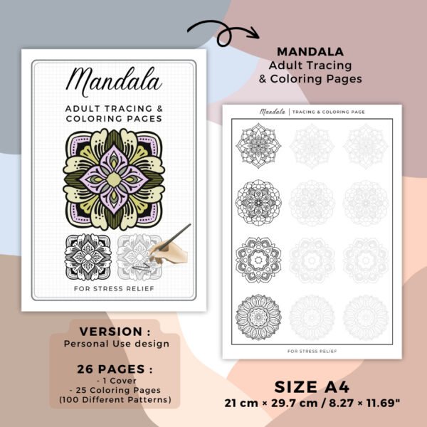 Mandala terracing Coloring Book Cover (4)