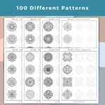Mandala terracing Coloring Book Cover (5)