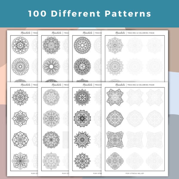 Mandala terracing Coloring Book Cover (5)