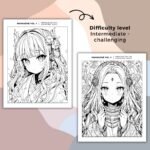 MangaZine 1 Princess Themed Coloring Pages (5)