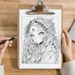 MangaZine 1 Princess Themed Coloring Pages (7)
