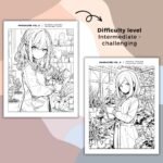 MangaZine 2 Gardening Themed Coloring Pages (5)