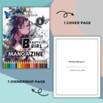MangaZine 3 Beauty Girl Themed Coloring Pages (2)