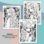 MangaZine 3 Beauty Girl Themed Coloring Pages (3)