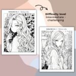 MangaZine 3 Beauty Girl Themed Coloring Pages (5)