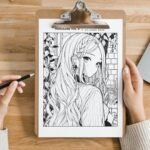 MangaZine 3 Beauty Girl Themed Coloring Pages (7)