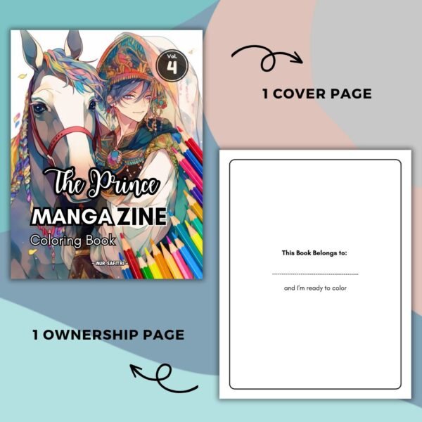 MangaZine 4 Prince Themed Coloring Pages (2)