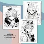 MangaZine 4 Prince Themed Coloring Pages (3)